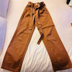 Alice + Olivia Chocolate Brown straight leg Jeans